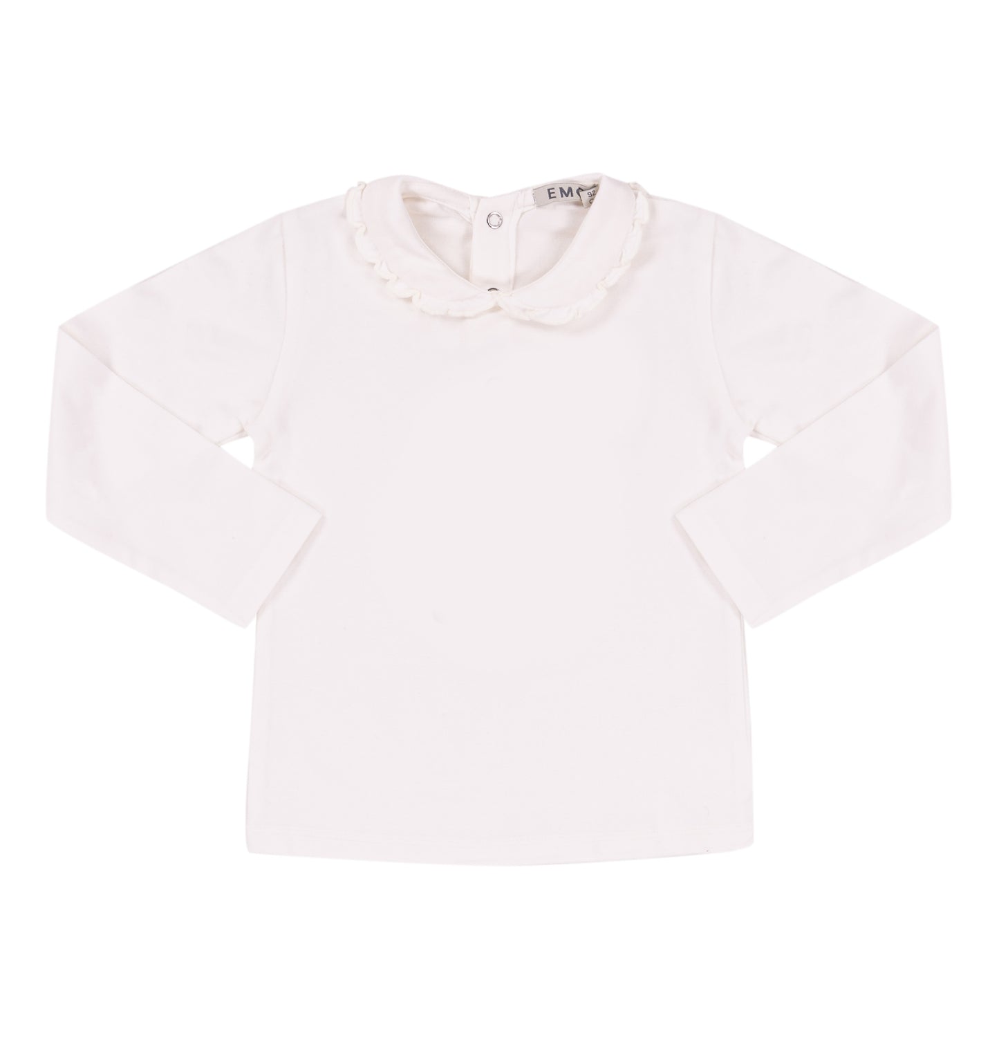 White Peter Pan Collar Long Sleeve Shirt