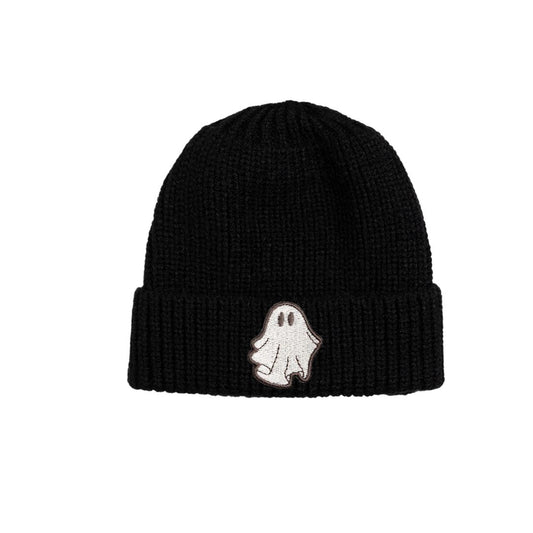 Ghost Patch Halloween Beanie