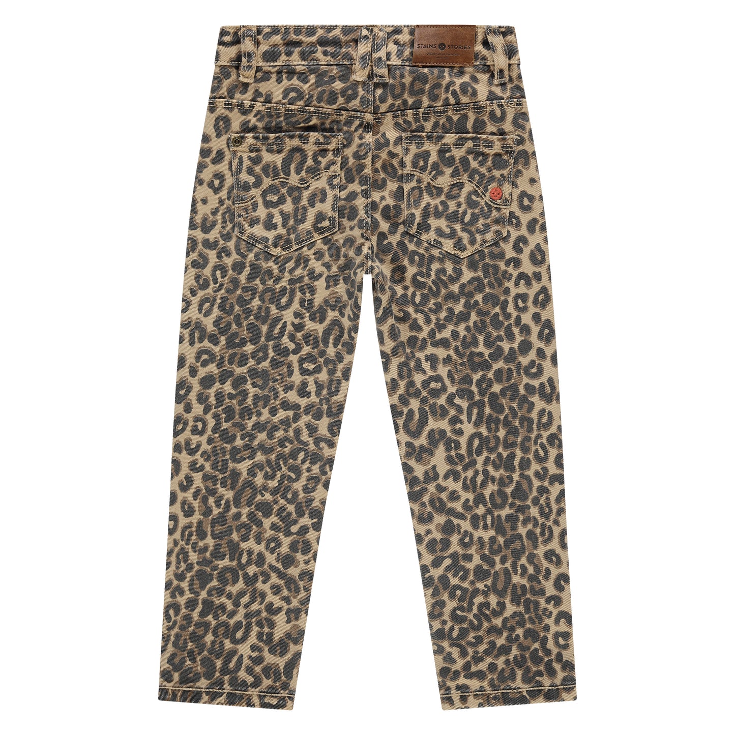 Leopard Print Denim Pant