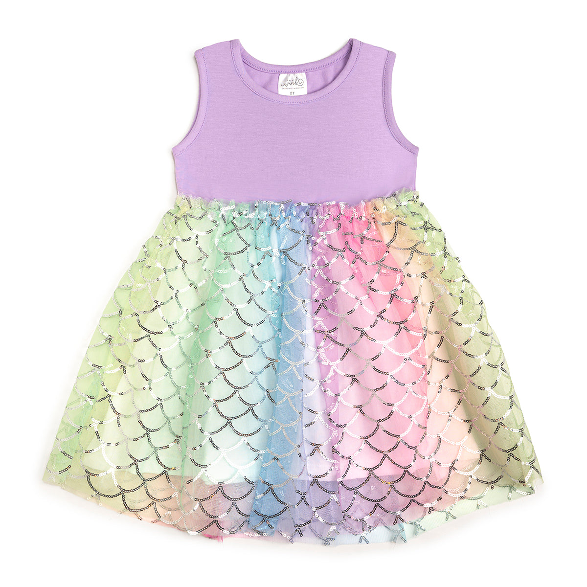 Rainbow Mermaid Tank Tutu Dress