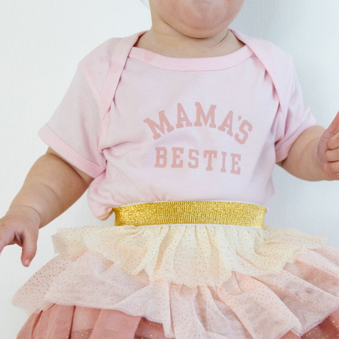 Mama's Bestie Short Sleeve Onesie