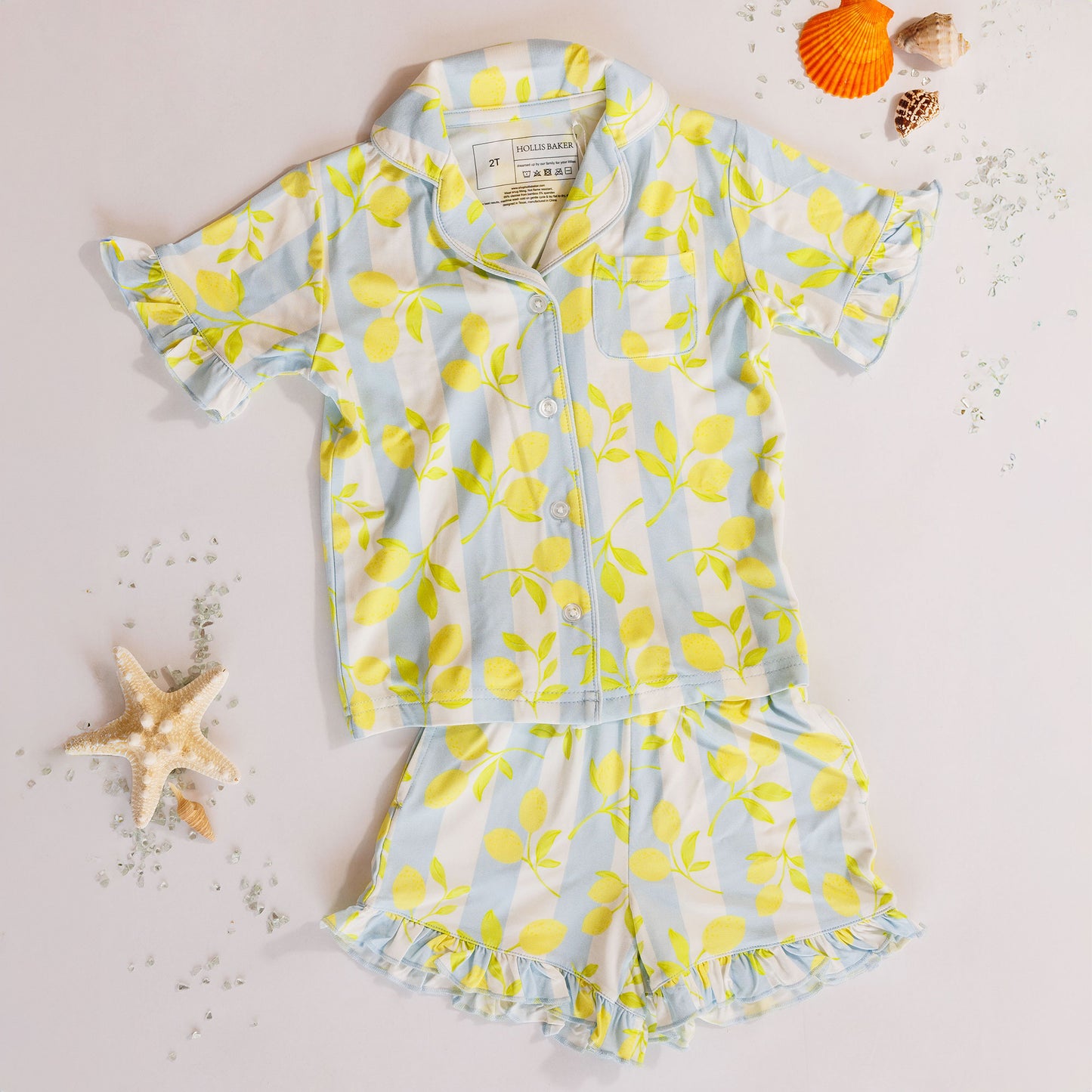 RUFFLE SET – BLUE LEMONS