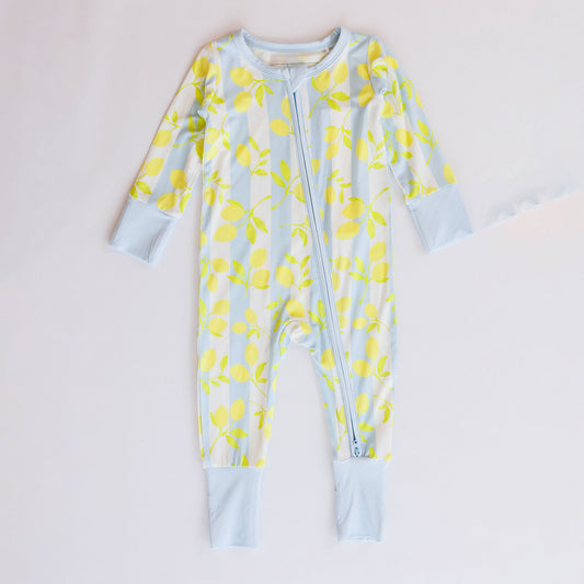 ZIPPER ROMPER – BLUE LEMONS