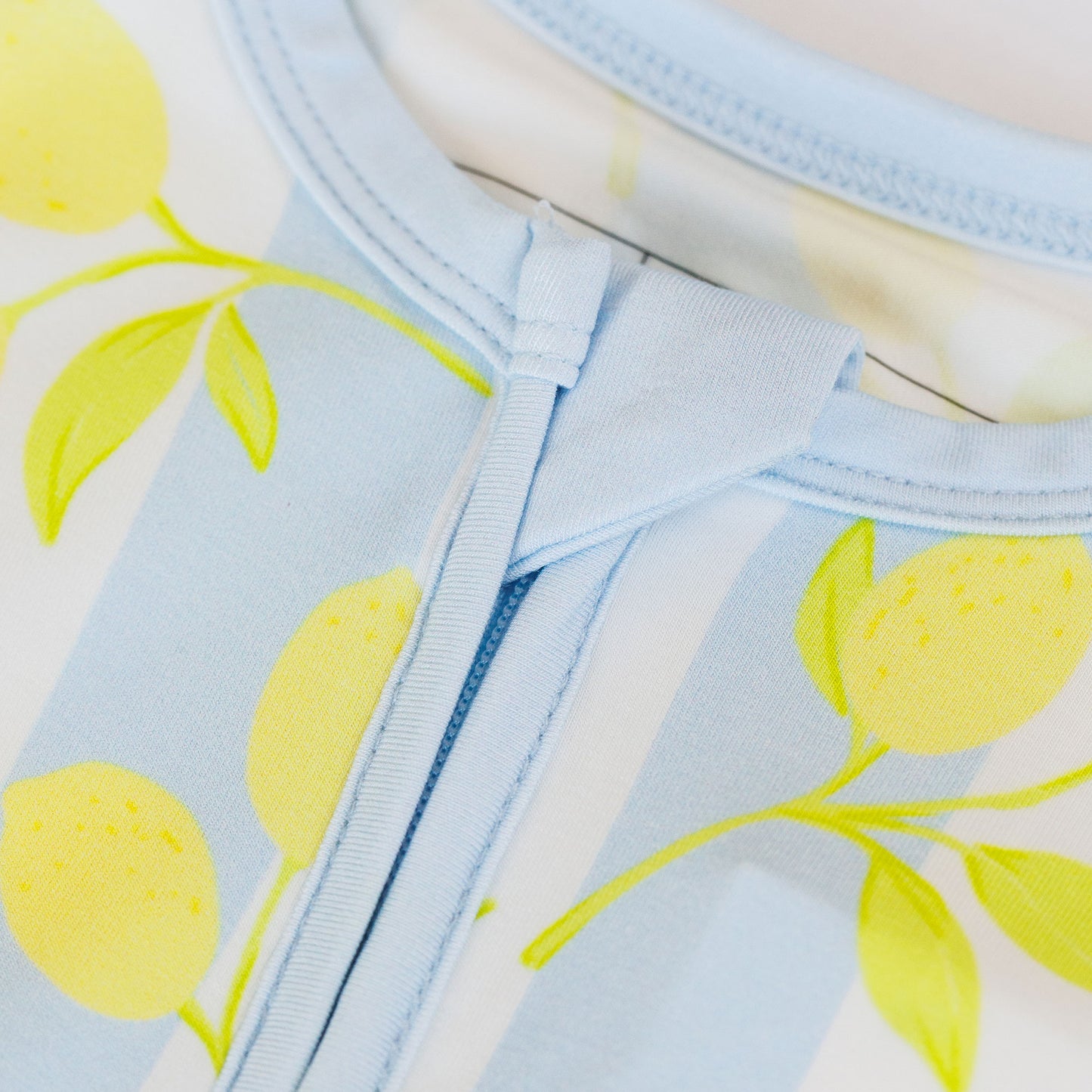 ZIPPER ROMPER – BLUE LEMONS