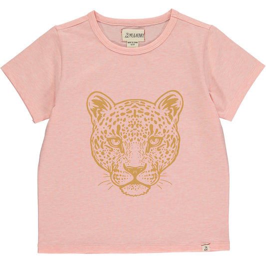 Neon Coral Leopard Tee