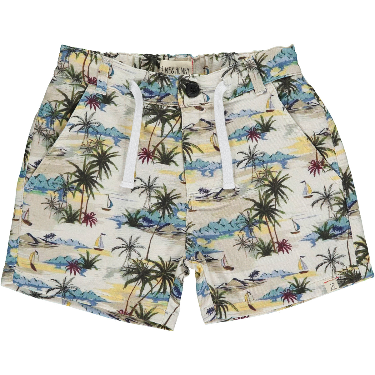 Cream Hawaiian Chino Short