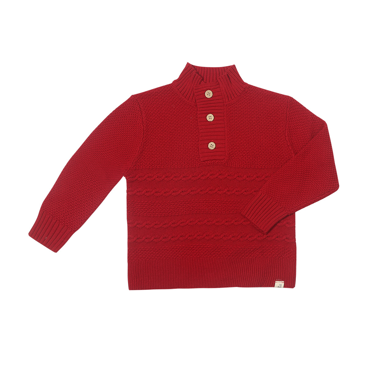 Red Cable Sweater