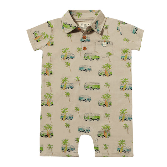 Molokai Grey Campervan Romper