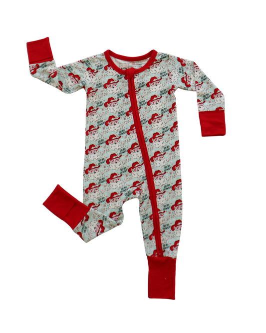 ZIPPER ROMPER – HO HO HOWDY - BLUE