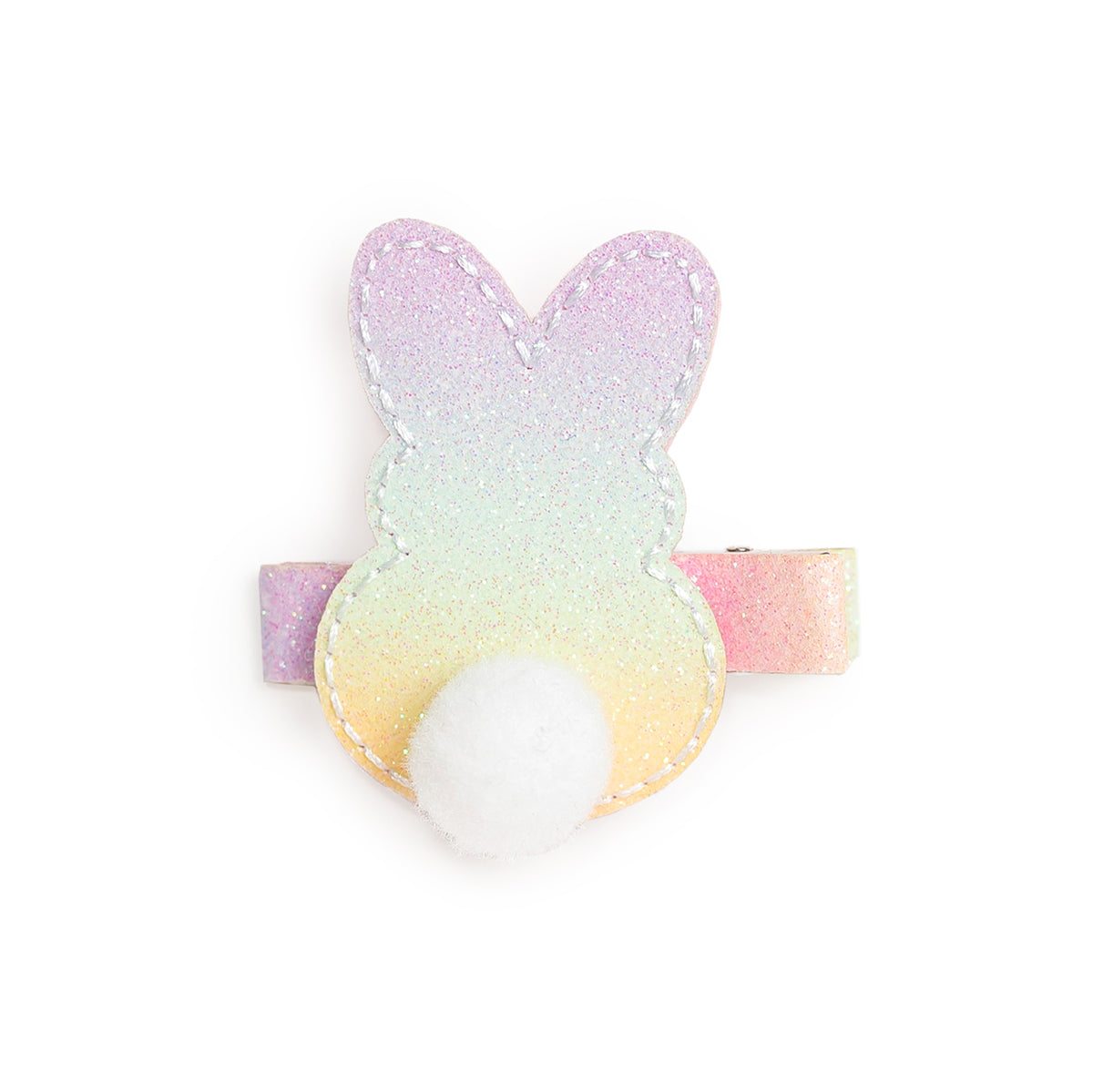 Rainbow Easter Bunny Clip