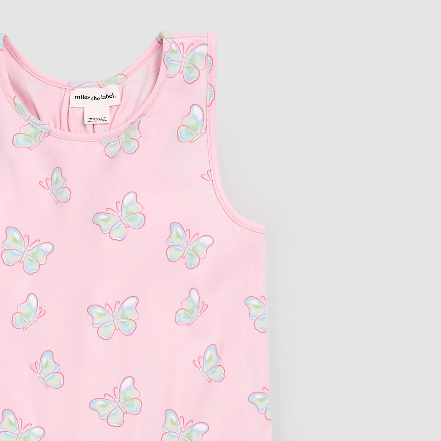 Butterflies on Parfait Racerback Jersey Dress
