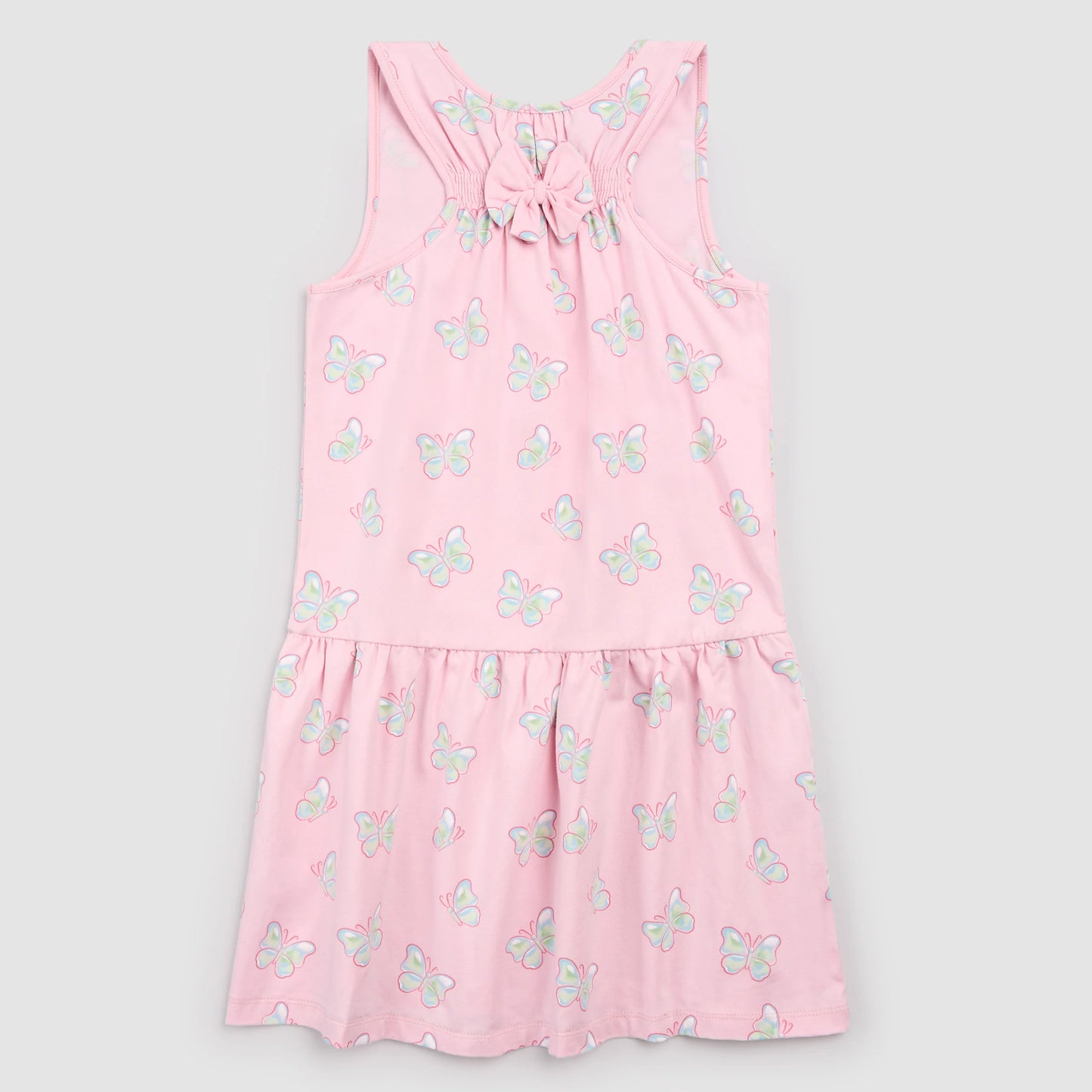 Butterflies on Parfait Racerback Jersey Dress