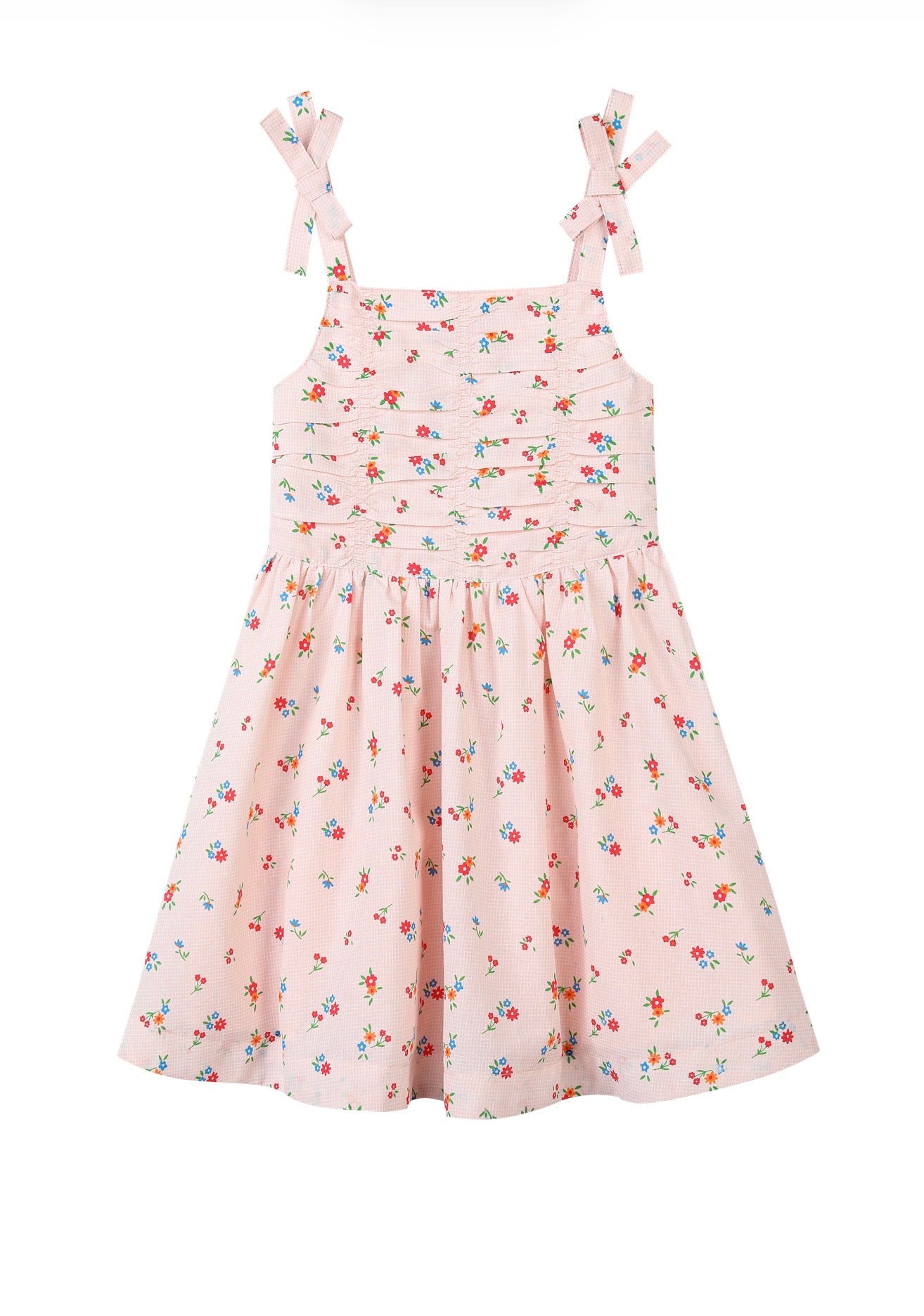 Pink Gingham Floral Wynonna Dress