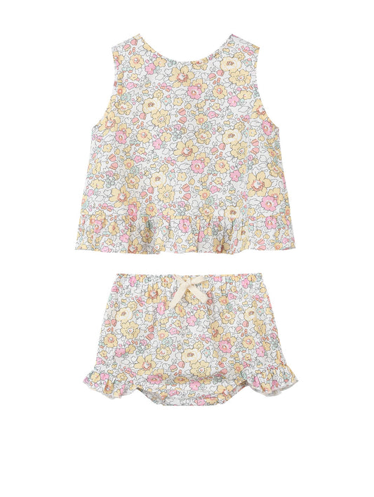 Yellow Retro Floral Aria Set
