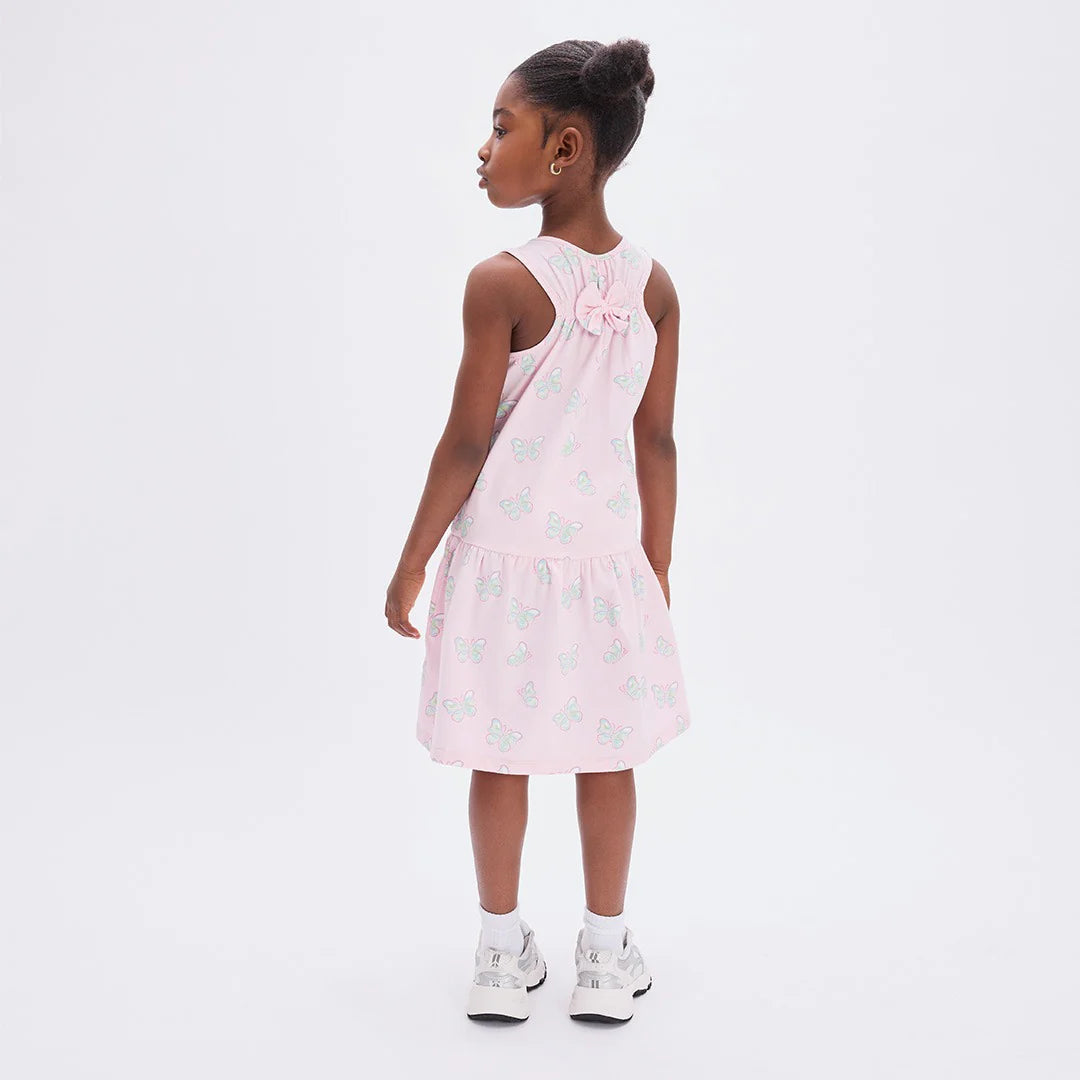 Butterflies on Parfait Racerback Jersey Dress