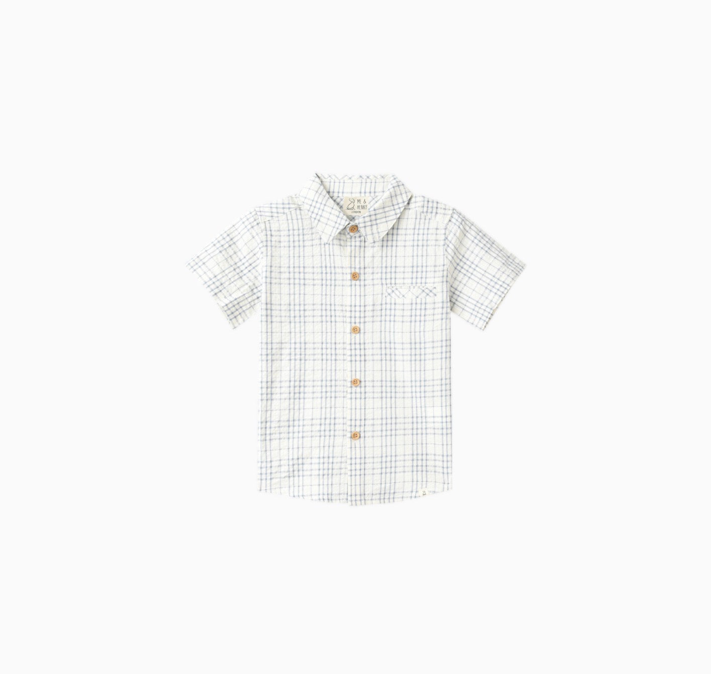 Chambray / Cream Plaid Newport Shirt