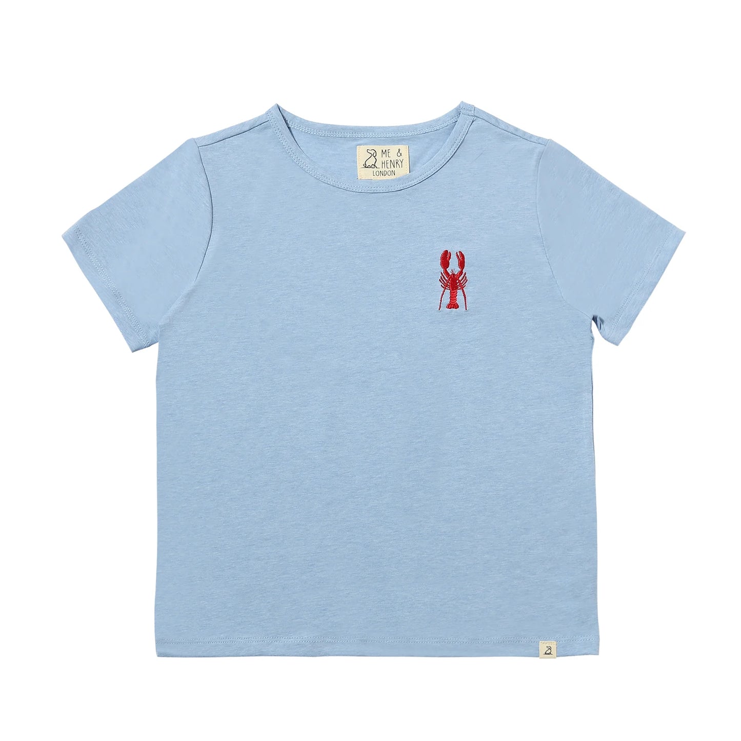 Blue Lobster Marine Embroidered Tee
