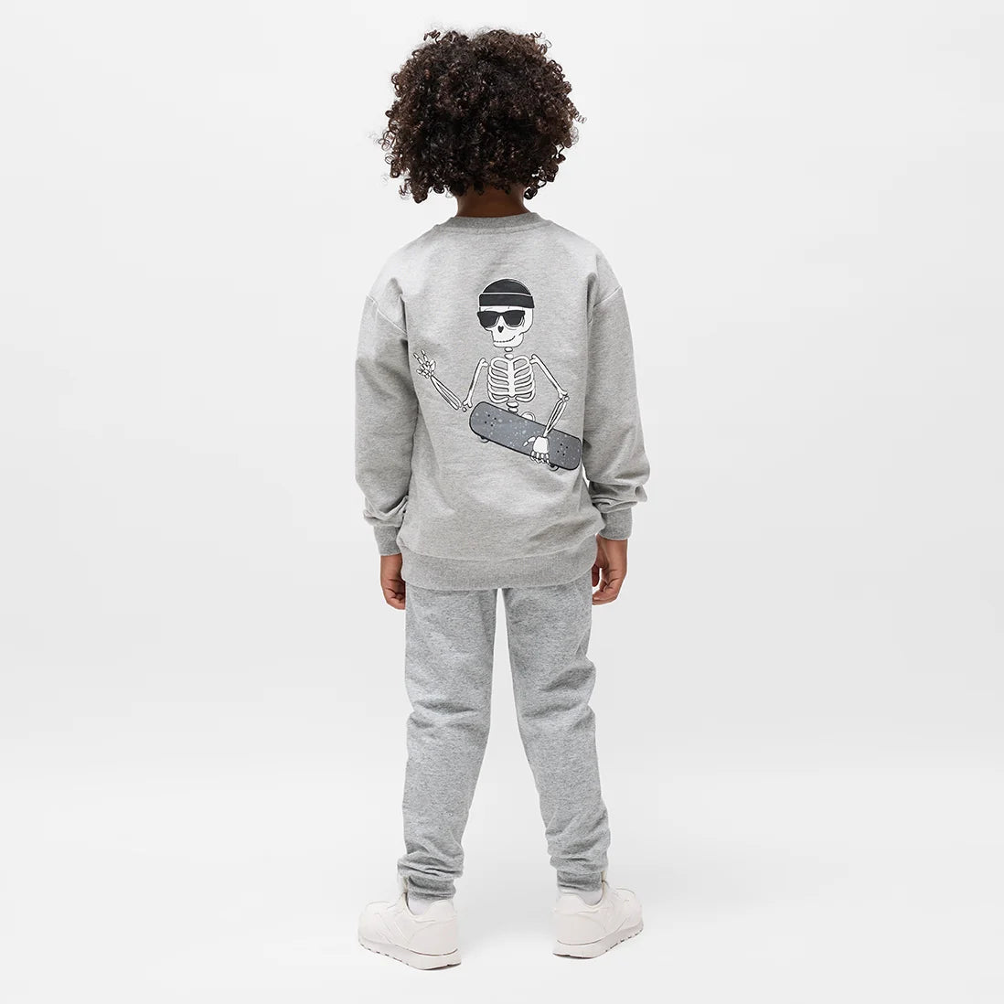 Skeleton Crew Glow In the Dark Grey Mix Sweatshirt