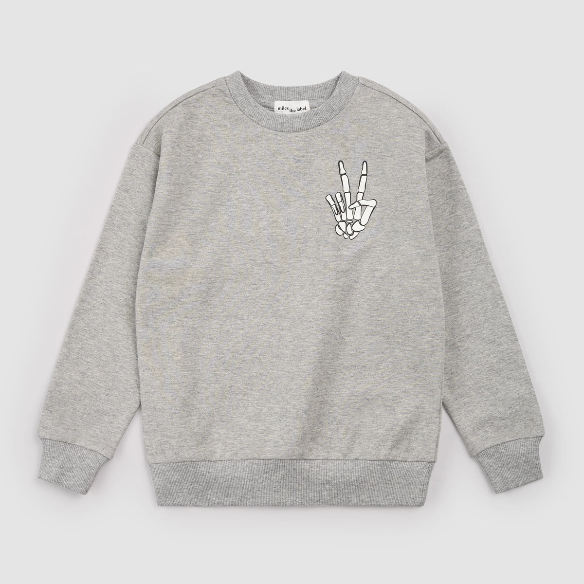 Skeleton Crew Glow In the Dark Grey Mix Sweatshirt