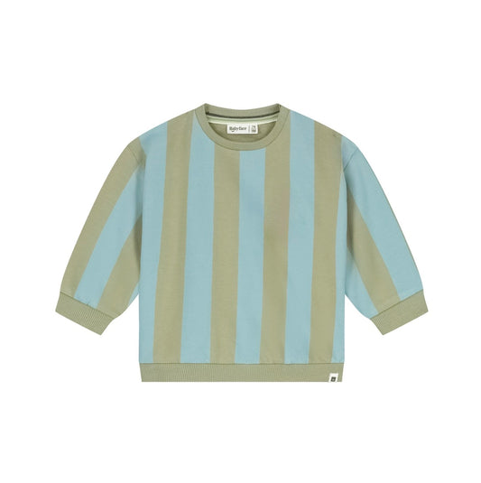 Green & Teal Stripe Sweatshirt