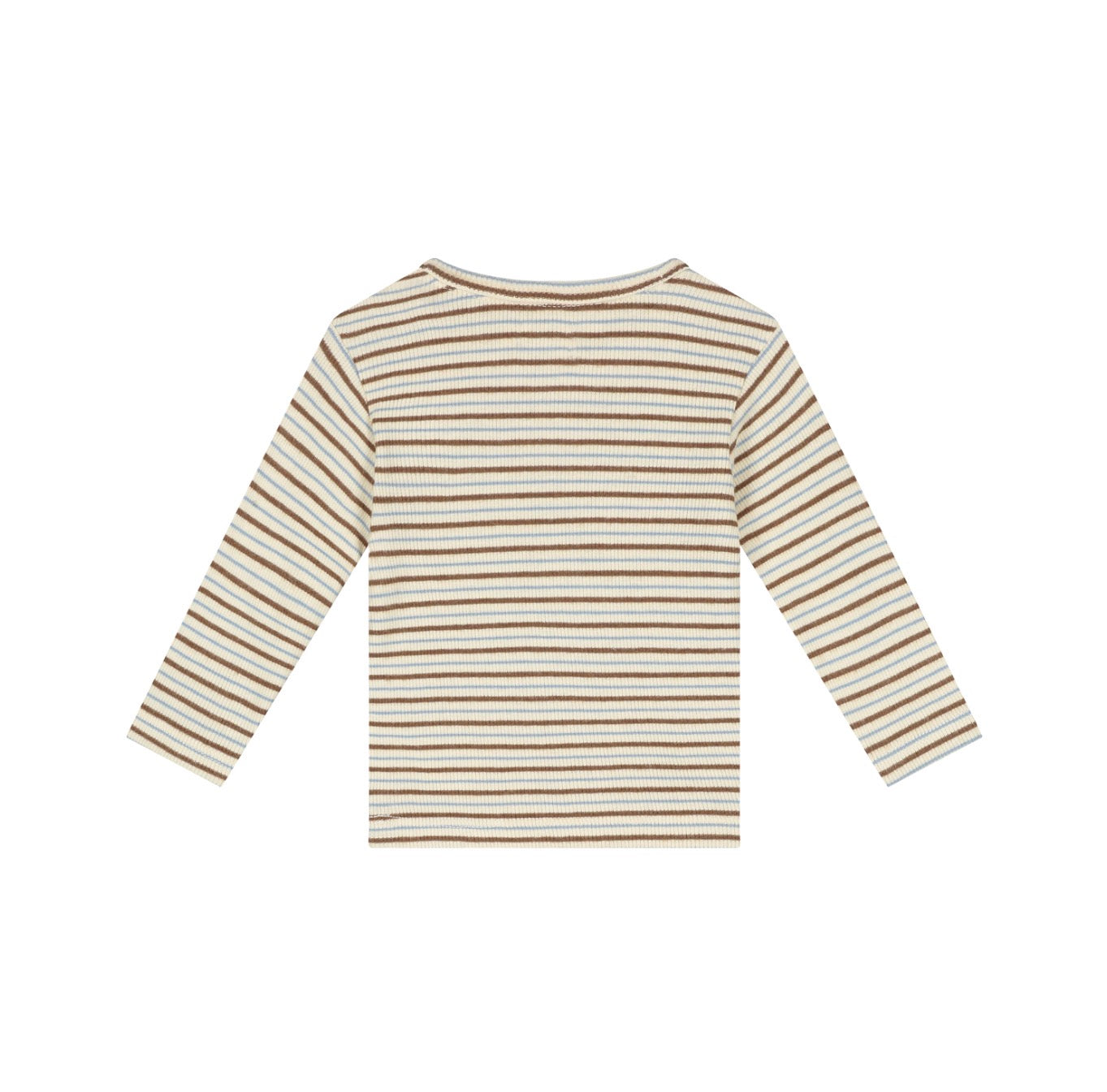 Brown & Blue Ribbed Long Sleeve