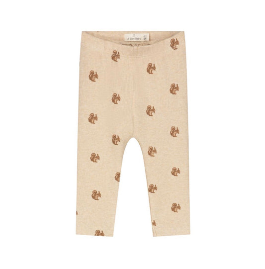 Squirrel Beige Ribbed Pant