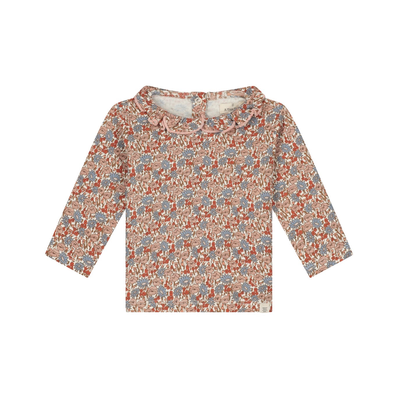 Floral Ribbed Long Sleeve