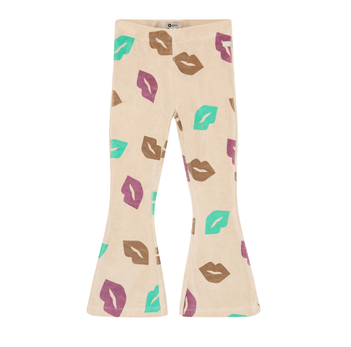Tan Allover Lip Flare Pant
