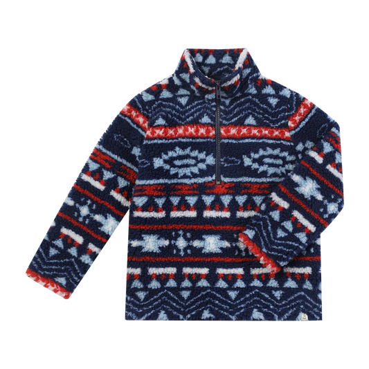 MACCHU SHERPA BLUE/RED MULTI PRINT