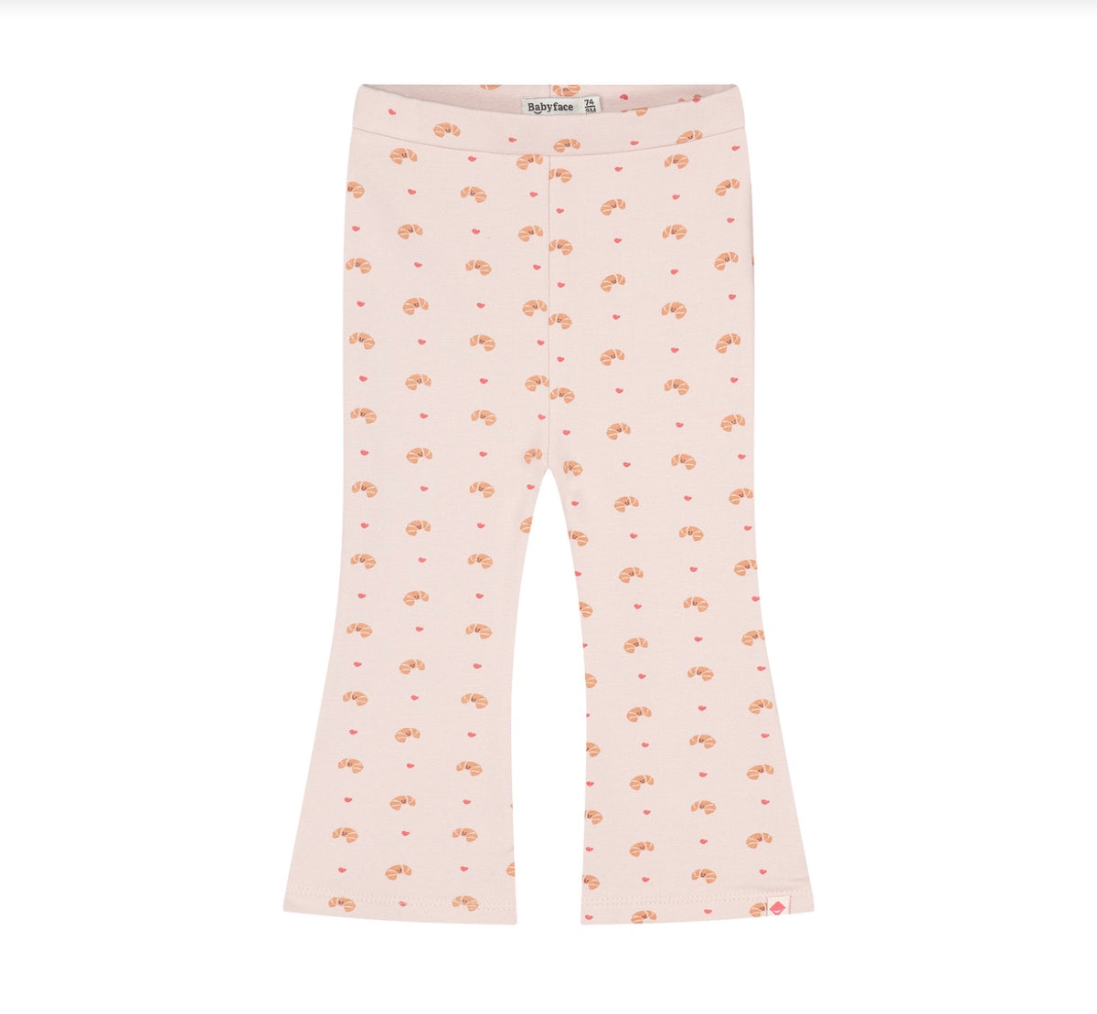 Croissant Love Pink Flare Pant