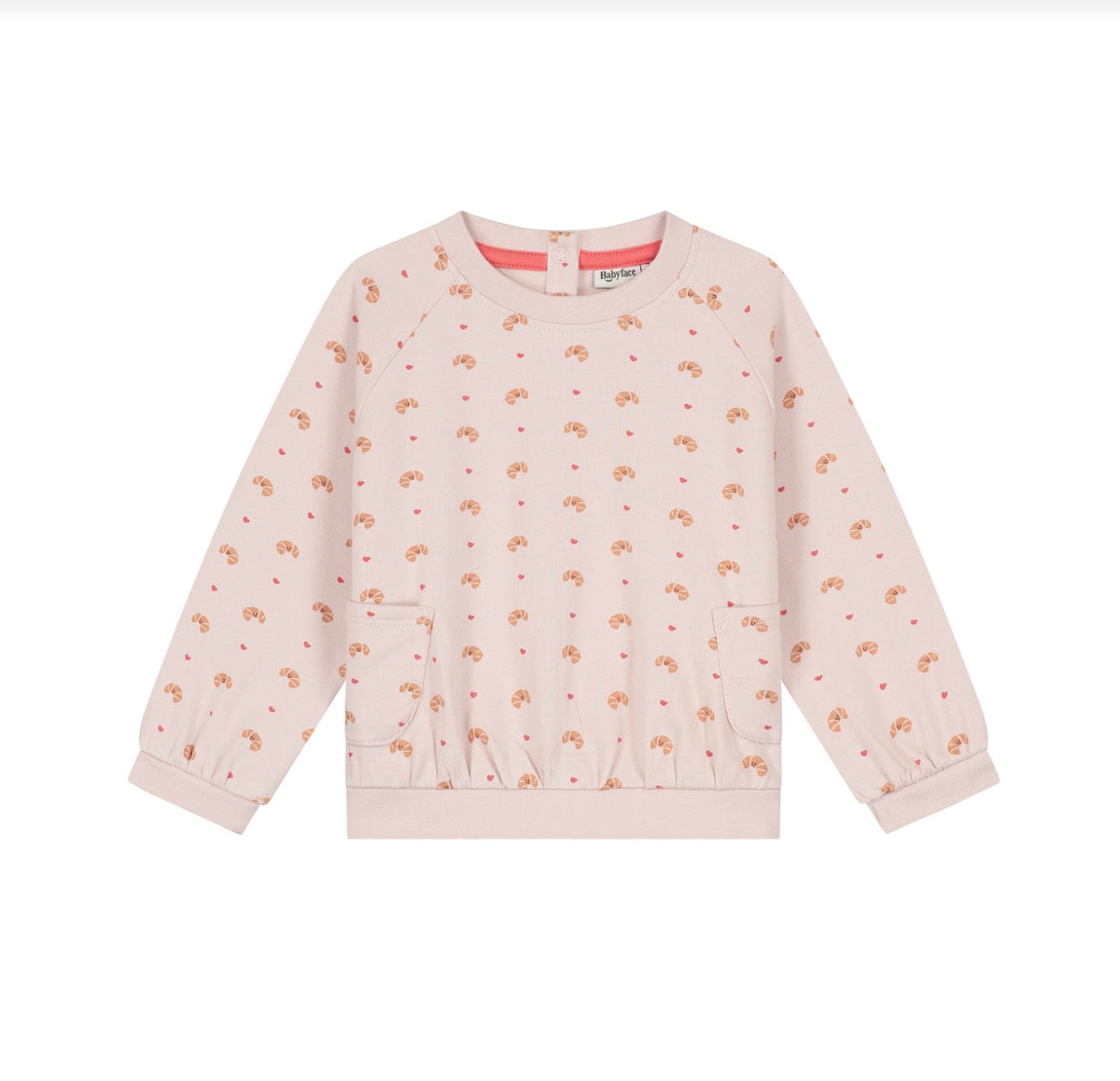 Croissant Love Pink Sweatshirt