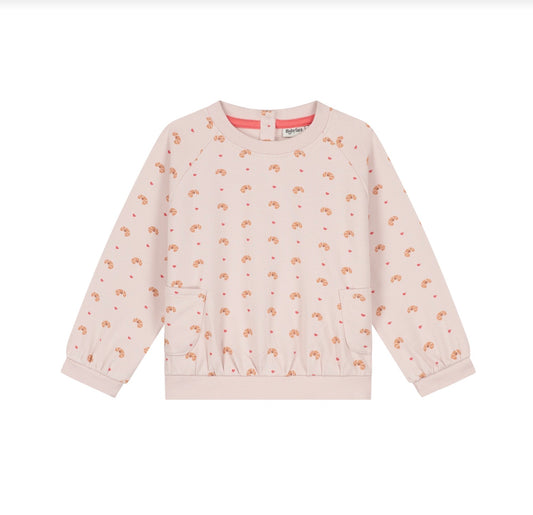 Croissant Love Pink Sweatshirt