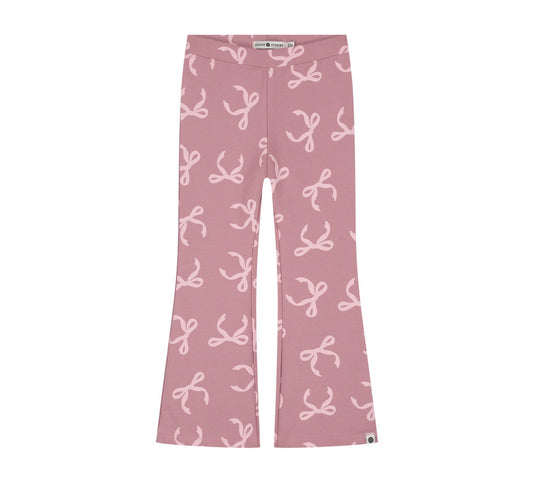 Pink Bow Flare Legging