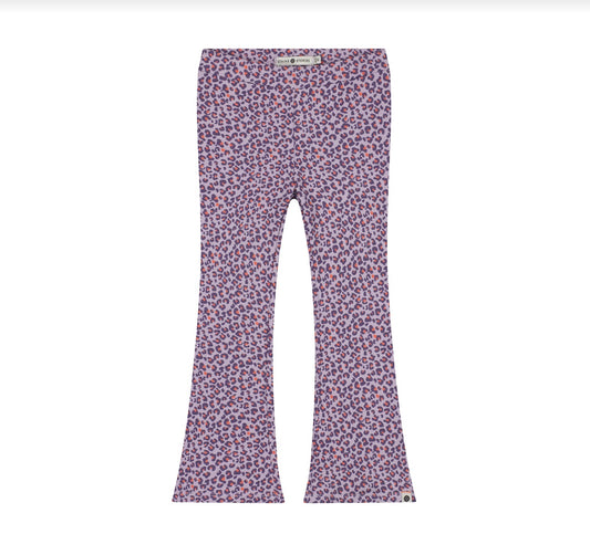 Purple Leopard Flare Legging
