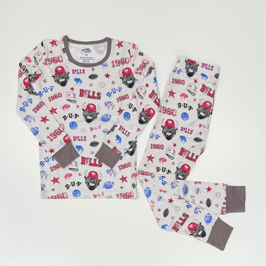 Vintage Buffalo Bamboo Two Piece Set