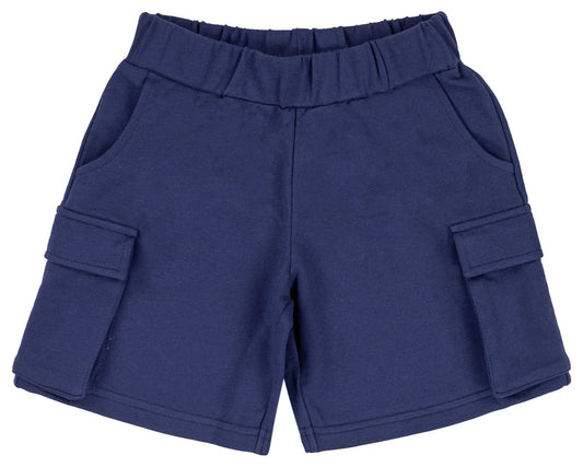 Navy Cargo Sweatshort