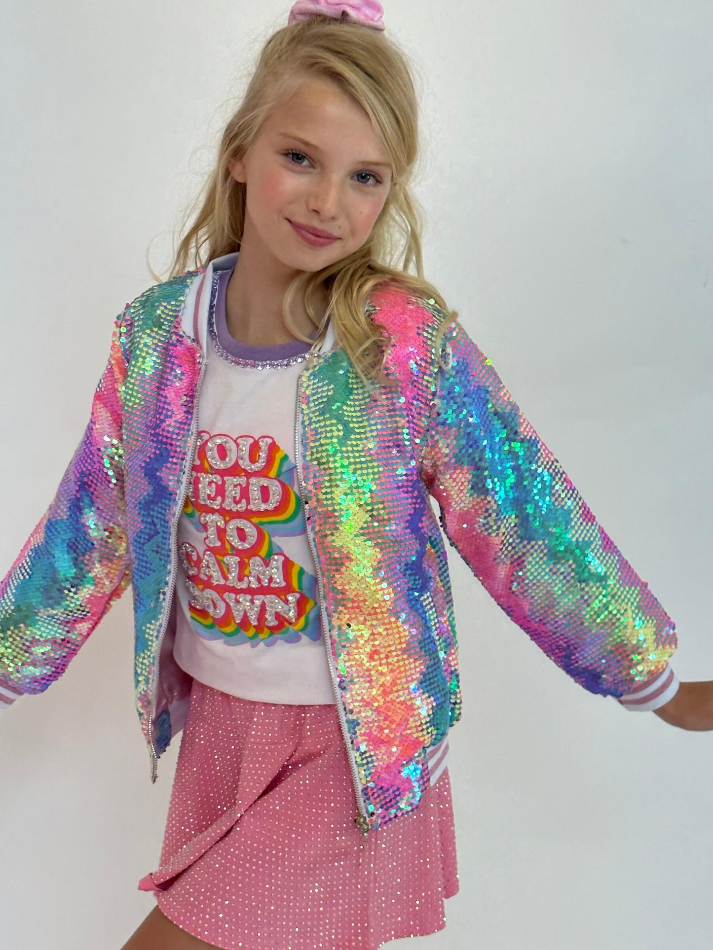 Kaleidoscope Sequin Bomber