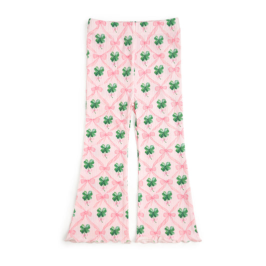 COQUETTE CLOVER ST. PATRICK'S DAY FLARE LEGGING