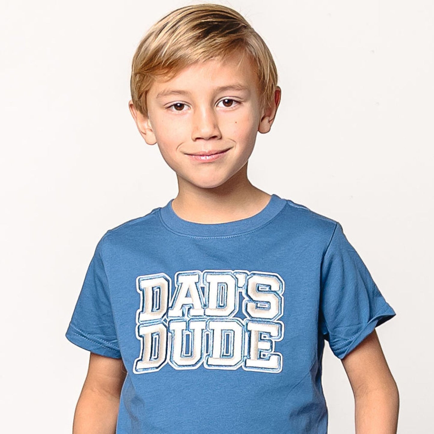 Dad's Dude Patch Short Sleeve T-Shirt - Indigo