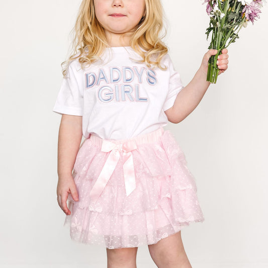 Daddy's Girl Patch Short Sleeve T-Shirt - White