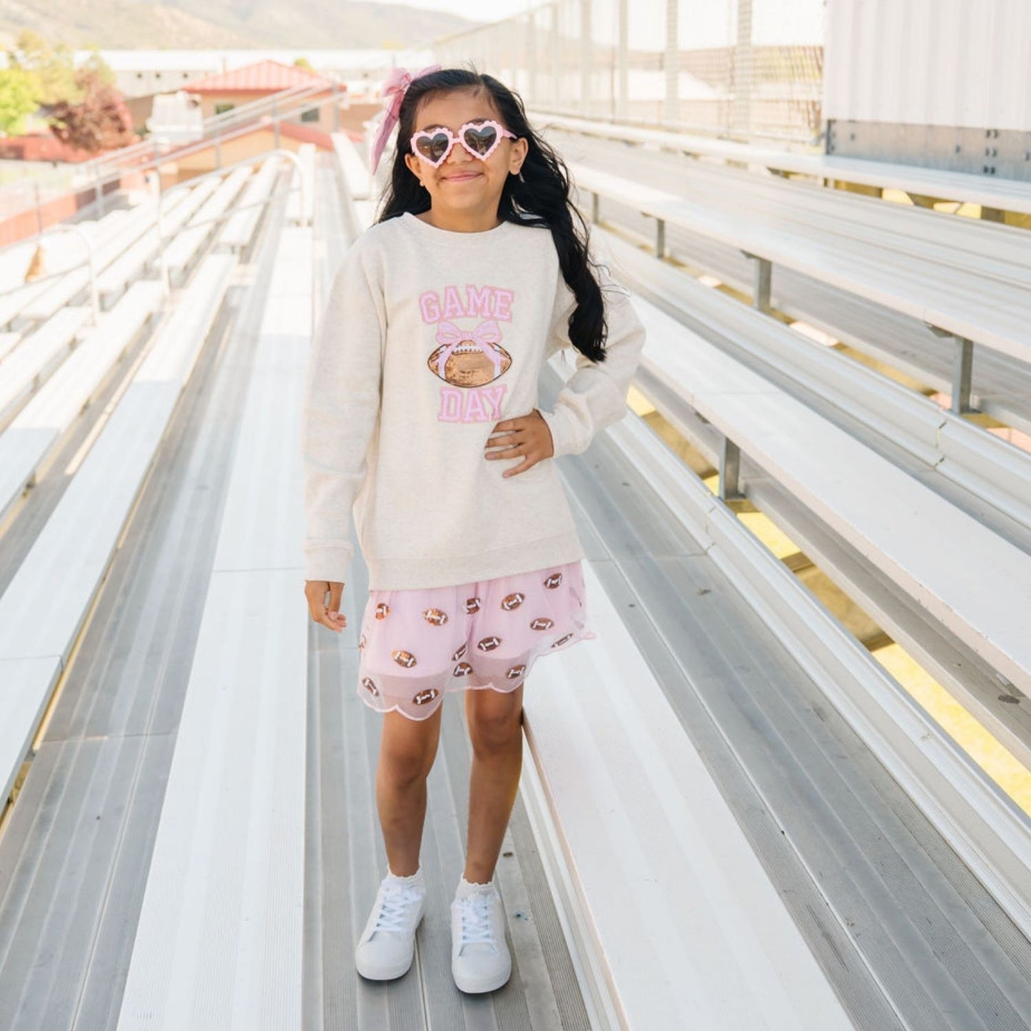 Game Day Sequin Patch Sweatshirt