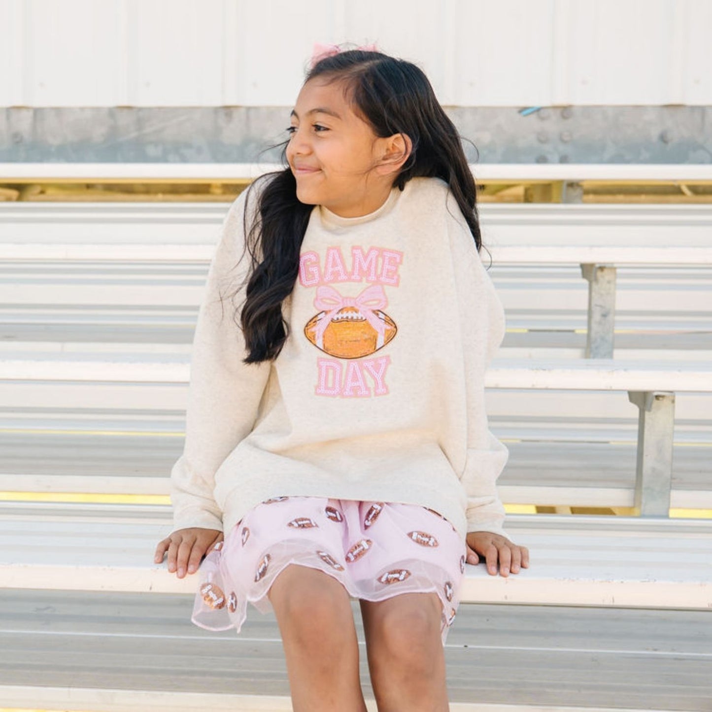Game Day Sequin Patch Sweatshirt
