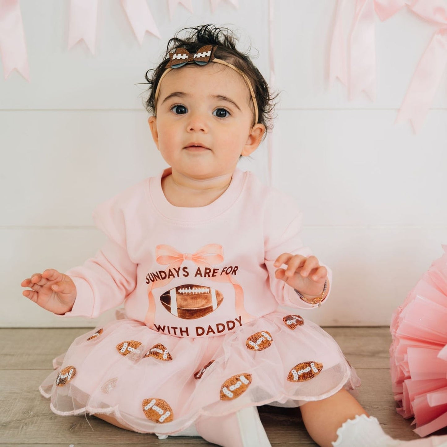 Football With Daddy Long Sleeve Romper