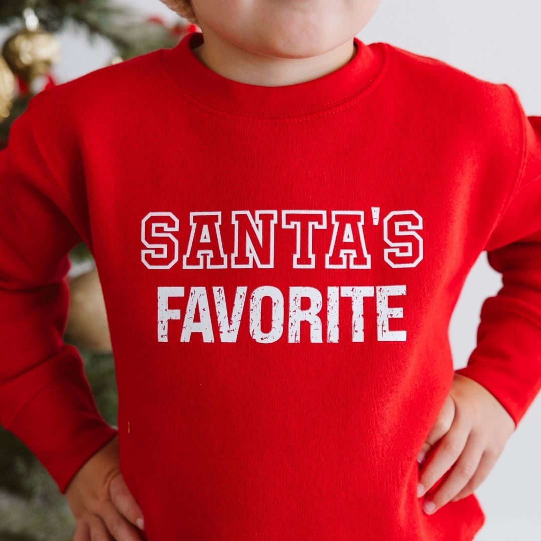 Santa's Favorite Christmas Sweatshirt - Red