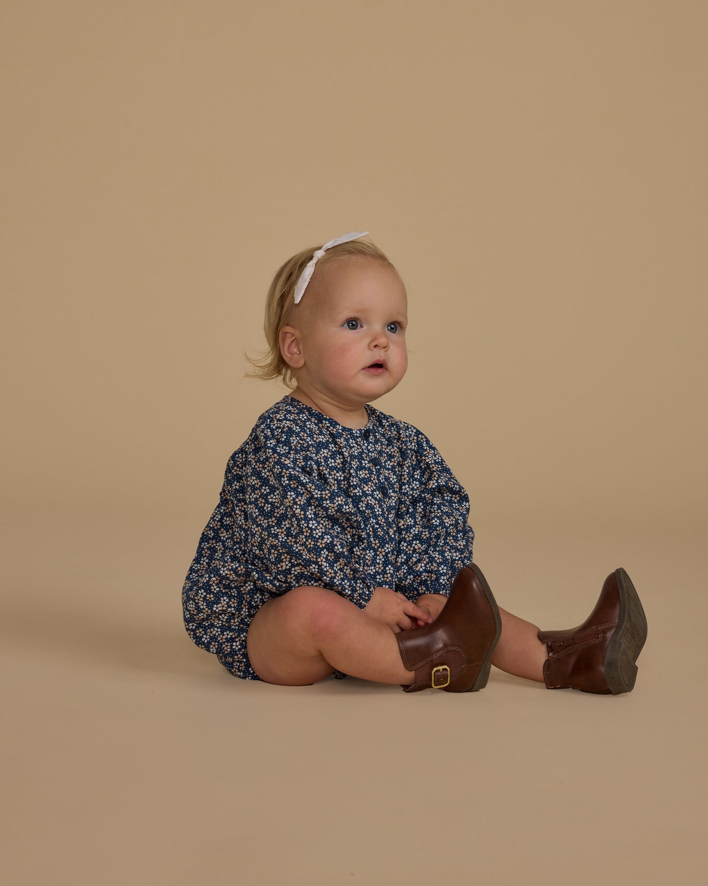 Gwen Romper || Blue Floral