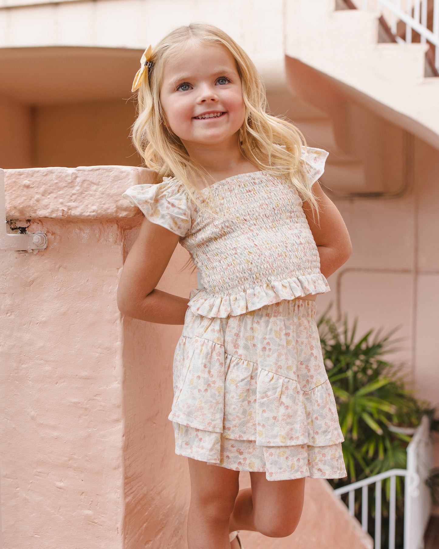 Tiered Mini Skirt || Summer Garden