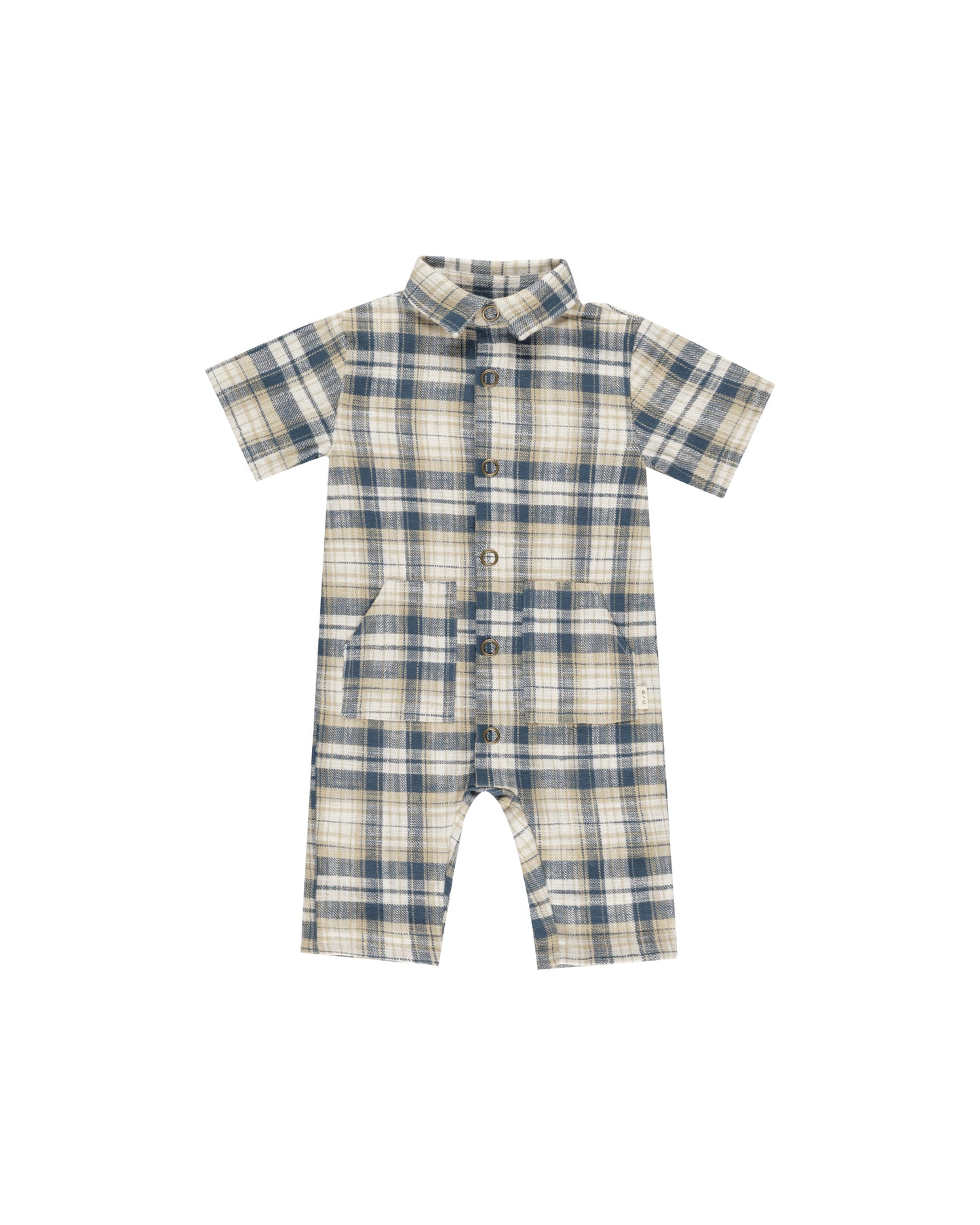 Rhett Jumpsuit || Indigo Plaid