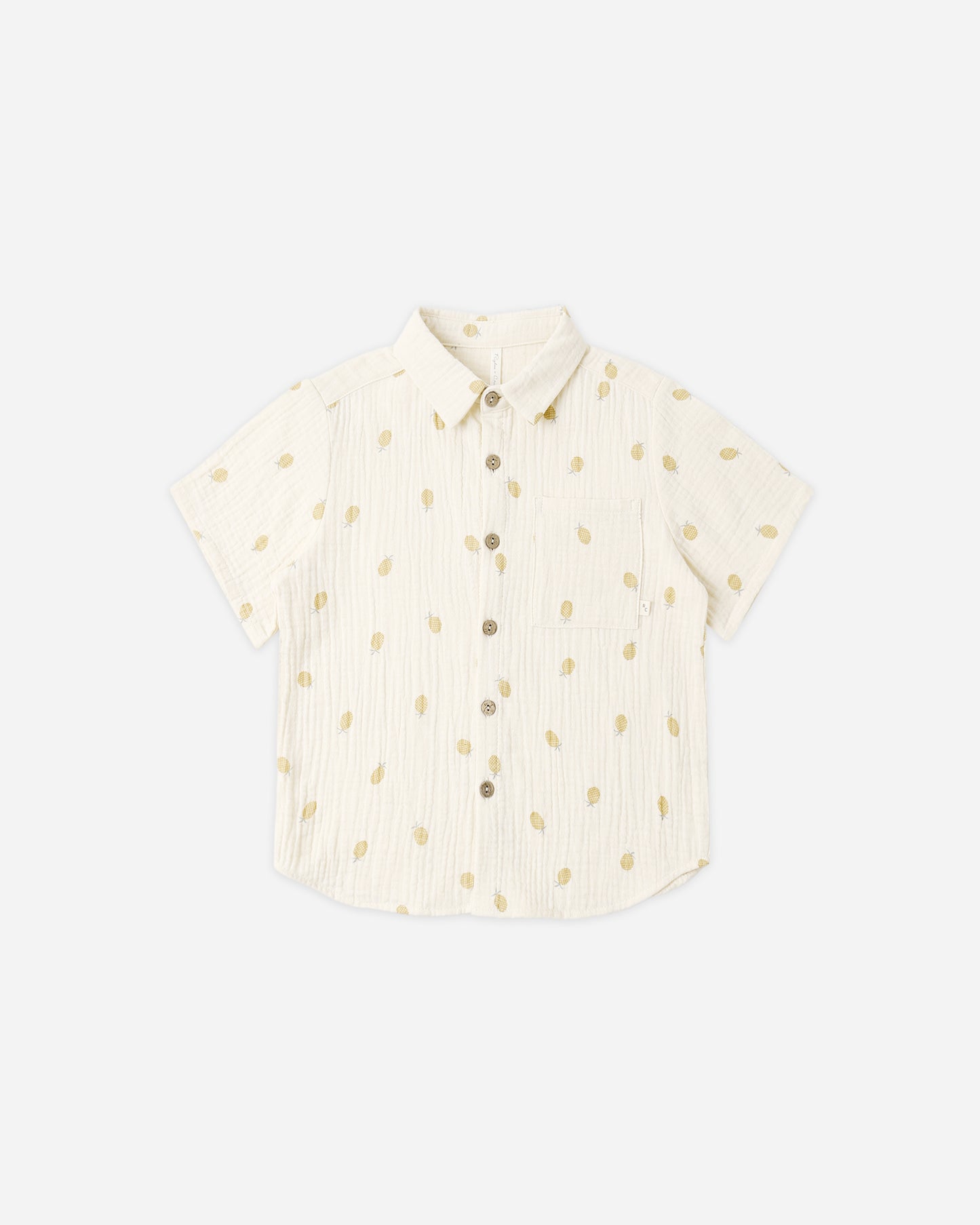 Collared Short Sleeve Shirt || Pineapple