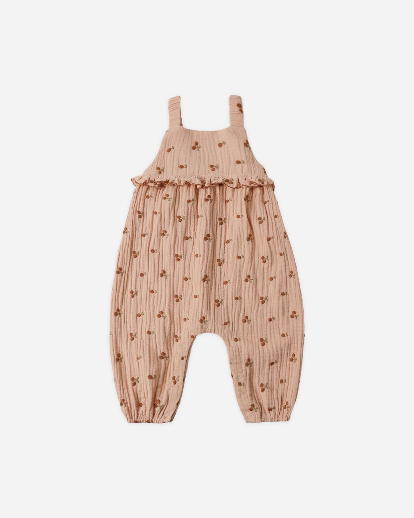 Kinsley Jumpsuit || Cherry Embroidery