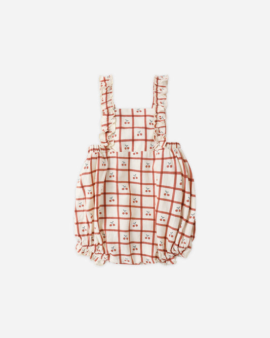Chiara Romper || Cherry Check
